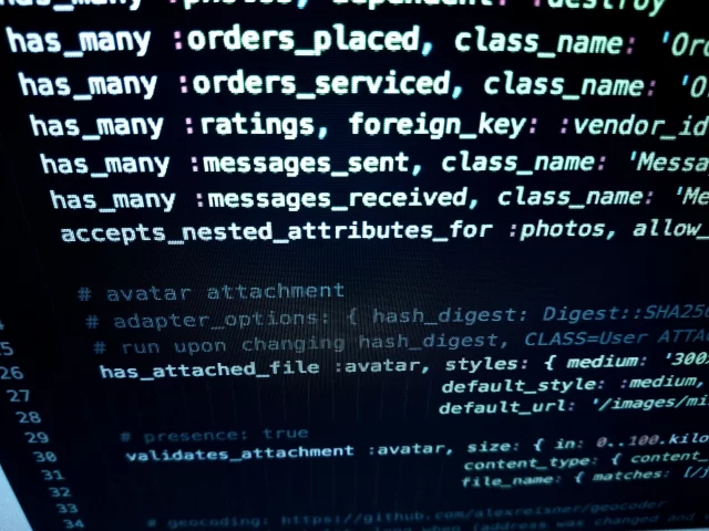 Ruby on Rails code snippet showing model associations and Paperclip attachment configurations for the Privacy P platform.