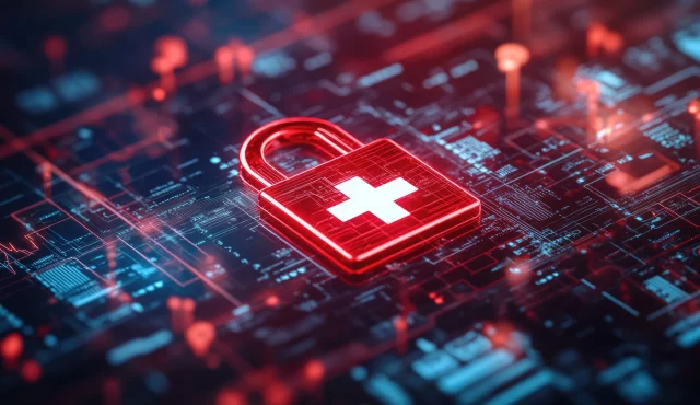 Digital padlock icon representing security for the cloud in Swiss cloud computing.